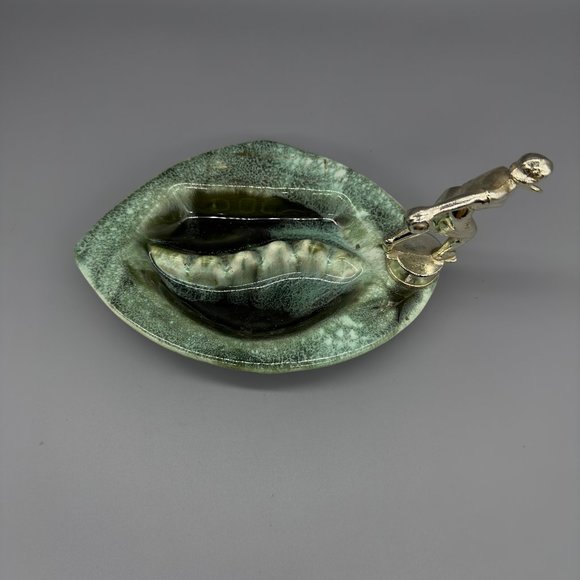 Vintage green bowling ashtray - Picture 4 of 5